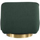 Meridian Geneva Green Boucle Fabric Swivel Accent Chair IMAGE 3