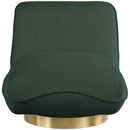  Manufacturer Color_Green -- Geneva Green Boucle Fabric Upholstered Swivel Accent Chair IMAGE 4