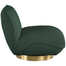  Manufacturer Color_Green -- Geneva Green Boucle Fabric Upholstered Swivel Accent Chair IMAGE 5