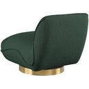  Manufacturer Color_Green -- Geneva Green Boucle Fabric Upholstered Swivel Accent Chair IMAGE 6
