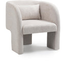  Manufacturer Color_Cream -- Meridian Sawyer Stationary Fabric Accent Chair IMAGE 1
