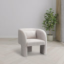  Manufacturer Color_Cream -- Meridian Sawyer Stationary Fabric Accent Chair IMAGE 2