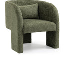  Manufacturer Color_Green -- Sawyer Green Chenille Fabric Upholstered Accent Chair IMAGE 1
