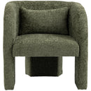  Manufacturer Color_Green -- Sawyer Green Chenille Fabric Upholstered Accent Chair IMAGE 4