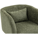  Manufacturer Color_Green -- Sawyer Green Chenille Fabric Upholstered Accent Chair IMAGE 7