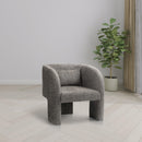 Meridian Sawyer Grey Chenille Fabric Accent Chair IMAGE 2