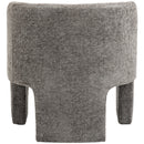  Manufacturer Color_Grey -- Sawyer Grey Chenille Fabric Upholstered Accent Chair IMAGE 3