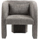  Manufacturer Color_Grey -- Sawyer Grey Chenille Fabric Upholstered Accent Chair IMAGE 4