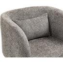  Manufacturer Color_Grey -- Sawyer Grey Chenille Fabric Upholstered Accent Chair IMAGE 7