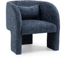  Manufacturer Color_Navy -- Sawyer Navy Chenille Fabric Upholstered Accent Chair IMAGE 1