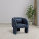  Manufacturer Color_Navy -- Sawyer Navy Chenille Fabric Upholstered Accent Chair IMAGE 2