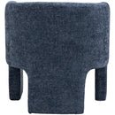  Manufacturer Color_Navy -- Sawyer Navy Chenille Fabric Upholstered Accent Chair IMAGE 3