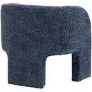 Meridian Sawyer Navy Chenille Fabric Accent Chair IMAGE 5
