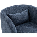  Manufacturer Color_Navy -- Sawyer Navy Chenille Fabric Upholstered Accent Chair IMAGE 7