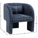  Manufacturer Color_Navy -- Sawyer Navy Chenille Fabric Upholstered Accent Chair IMAGE 8