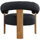  Manufacturer Color_Black -- Meridian Winston Stationary Fabric Accent Chair IMAGE 3