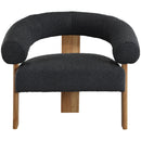  Manufacturer Color_Black -- Meridian Winston Stationary Fabric Accent Chair IMAGE 4
