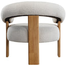  Manufacturer Color_Cream -- Winston Cream Boucle Fabric Upholstered Accent Chair IMAGE 3