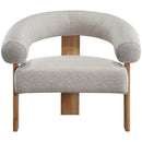  Manufacturer Color_Cream -- Winston Cream Boucle Fabric Upholstered Accent Chair IMAGE 4
