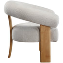  Manufacturer Color_Cream -- Winston Cream Boucle Fabric Upholstered Accent Chair IMAGE 5