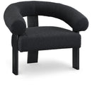  Manufacturer Color_Black -- Meridian Winston Stationary Fabric Accent Chair IMAGE 1