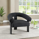  Manufacturer Color_Black -- Meridian Winston Stationary Fabric Accent Chair IMAGE 2