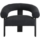  Manufacturer Color_Black -- Meridian Winston Stationary Fabric Accent Chair IMAGE 4