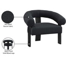  Manufacturer Color_Black -- Meridian Winston Stationary Fabric Accent Chair IMAGE 9