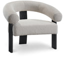  Manufacturer Color_Cream -- Winston Cream Boucle Fabric Upholstered Accent Chair IMAGE 1