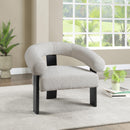  Manufacturer Color_Cream -- Winston Cream Boucle Fabric Upholstered Accent Chair IMAGE 2
