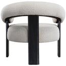Meridian Winston Cream Boucle Fabric Accent Chair IMAGE 3