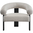  Manufacturer Color_Cream -- Winston Cream Boucle Fabric Upholstered Accent Chair IMAGE 4