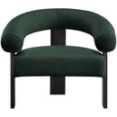  Manufacturer Color_Green -- Winston Green Boucle Fabric Upholstered Accent Chair IMAGE 4