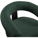 Meridian Winston Green Boucle Fabric Accent Chair IMAGE 6