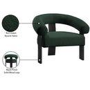  Manufacturer Color_Green -- Winston Green Boucle Fabric Upholstered Accent Chair IMAGE 9