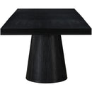  Color_Black -- Meridian Tavolo Dining Table with Pedestal Base IMAGE 10