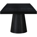 Meridian Tavolo Black Oak Veneer Dining Table (3 Boxes) IMAGE 10