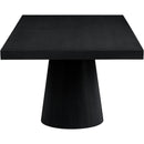  Color_Black -- Meridian Tavolo Dining Table with Pedestal Base IMAGE 12