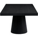 Meridian Tavolo Black Oak Veneer Dining Table (3 Boxes) IMAGE 12
