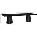  Color_Black -- Meridian Tavolo Dining Table with Pedestal Base IMAGE 14