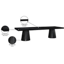  Color_Black -- Meridian Tavolo Dining Table with Pedestal Base IMAGE 15