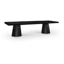 Meridian Tavolo Black Oak Veneer Dining Table (3 Boxes) IMAGE 1