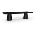  Color_Black -- Meridian Tavolo Dining Table with Pedestal Base IMAGE 1