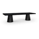  Color_Black -- Meridian Tavolo Dining Table with Pedestal Base IMAGE 1