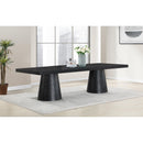  Color_Black -- Meridian Tavolo Dining Table with Pedestal Base IMAGE 3