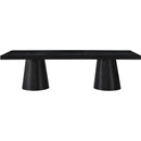 Meridian Tavolo Black Oak Veneer Dining Table (3 Boxes) IMAGE 6
