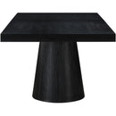  Color_Black -- Meridian Tavolo Dining Table with Pedestal Base IMAGE 8