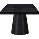  Color_Black -- Meridian Tavolo Dining Table with Pedestal Base IMAGE 9