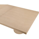  Color_Natural -- Tavolo 95" / 113.5" / 132" Natural Oak Wood Dining Table IMAGE 11