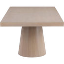  Color_Natural -- Tavolo 95" / 113.5" / 132" Natural Oak Wood Dining Table IMAGE 12